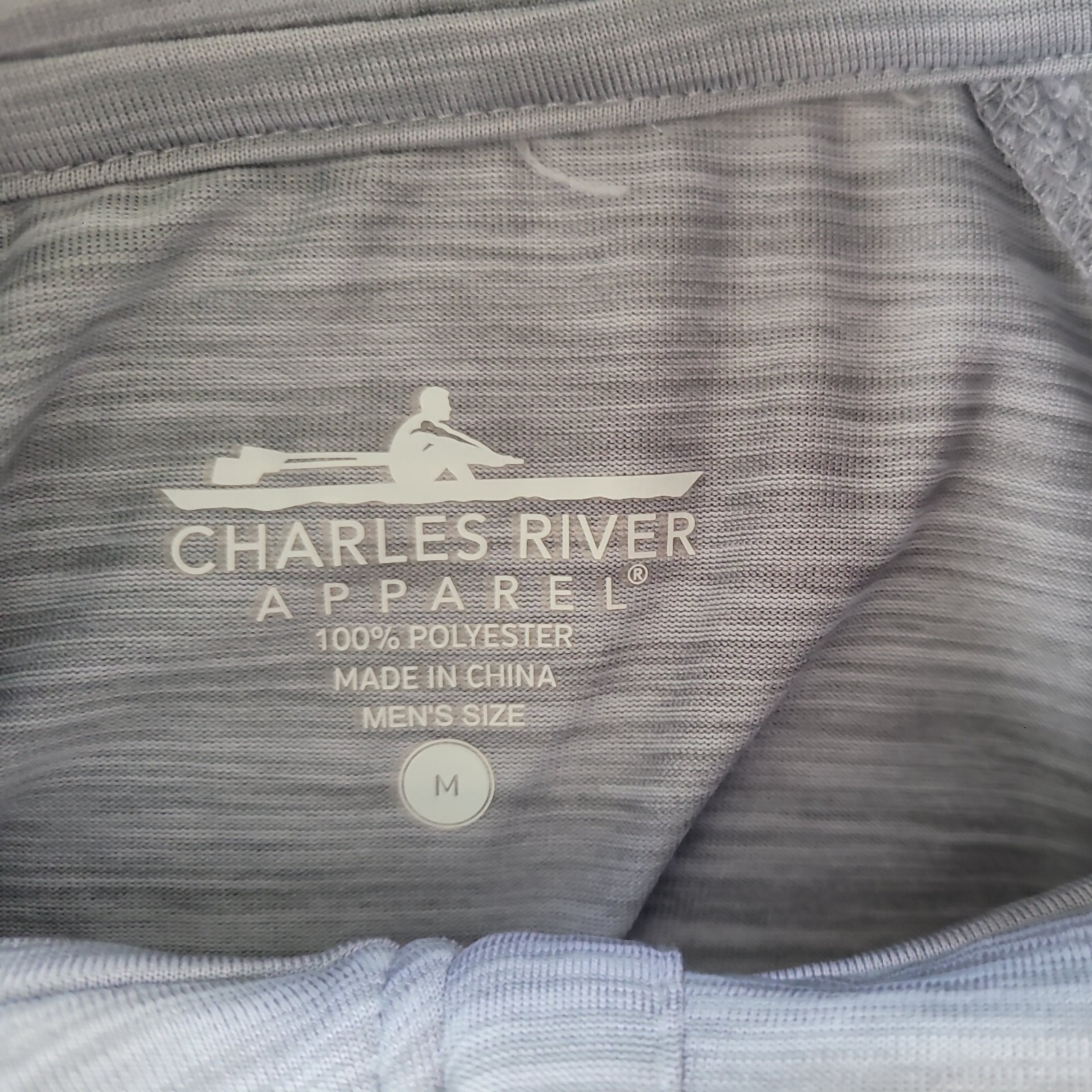Charles River Lightweight Half Zip Pullover Gray … - image 3