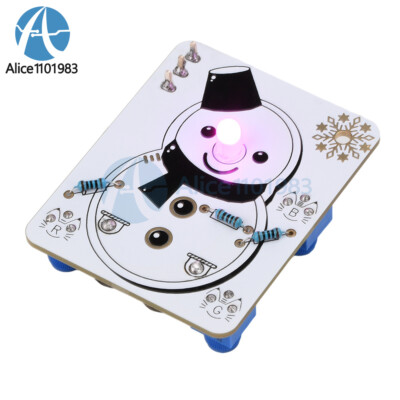 Snowman LED Electronic DIY Kit Beginner Learning Welding LED Light Tube Module