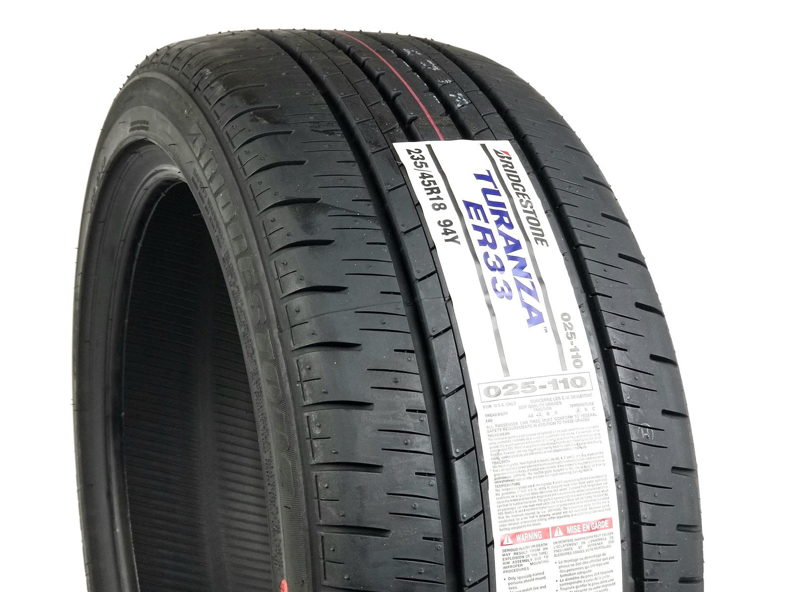 Bridgestone Turanza ER33 235/45R18 Tire for sale online | eBay