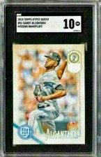 2018 Topps Gypsy Queen Sandy Alcantara Missing Nameplate PSA 10  RC