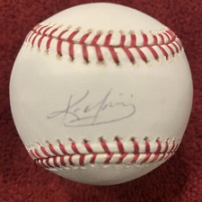 Kevin Youkilis SIGNED OML Baseball C- MLB Autograph 2004 2007 World Series COA