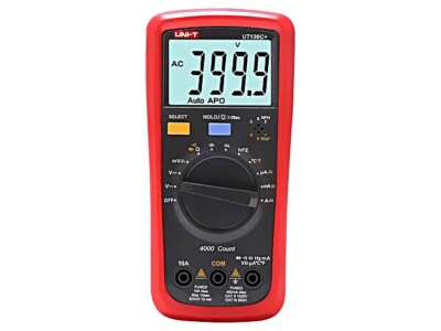 UT136C+ Digitaler Multimeter LCD (4000) VDC: 400mV,4V,40V,400V,1kV UNI-T