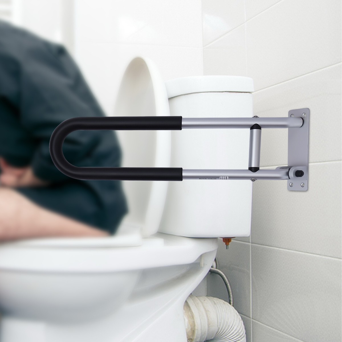 Toielt Rails Wall Mount Toilet Safety Rails