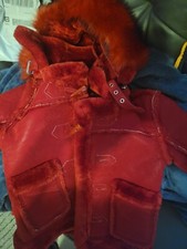 Kids Jordan Craig Shearling Winter Jackets Fur Red Color Little/Big Kids Sizes