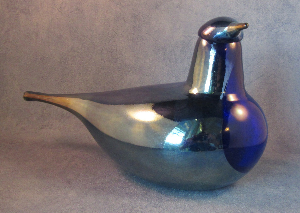 Iittala OIVA TOIKKA Art Glass Bird Night Tern, Limited