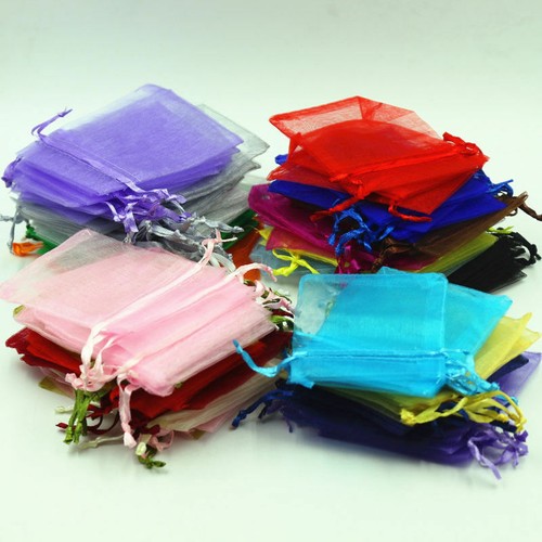 1000PCS Organza Candy Bags Wedding Party Favor Gift Jewelry Pouch Sheer Decor - Picture 195 of 252