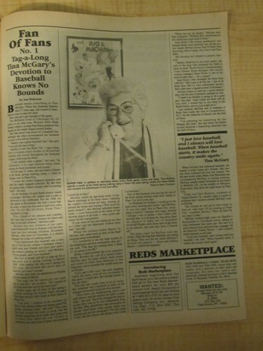 1990 Reds Report Cardboard Lineups A Review of 90's Baseball Cards / Stadiums - Bild 10 von 12