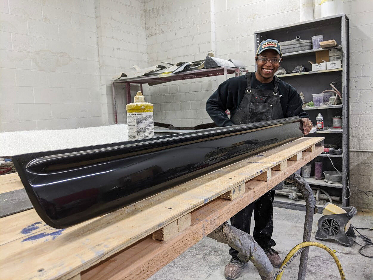 1963-1967 Corvette Custom Fiberglass C2 Rocker Panels 1964 1965 1966 ...