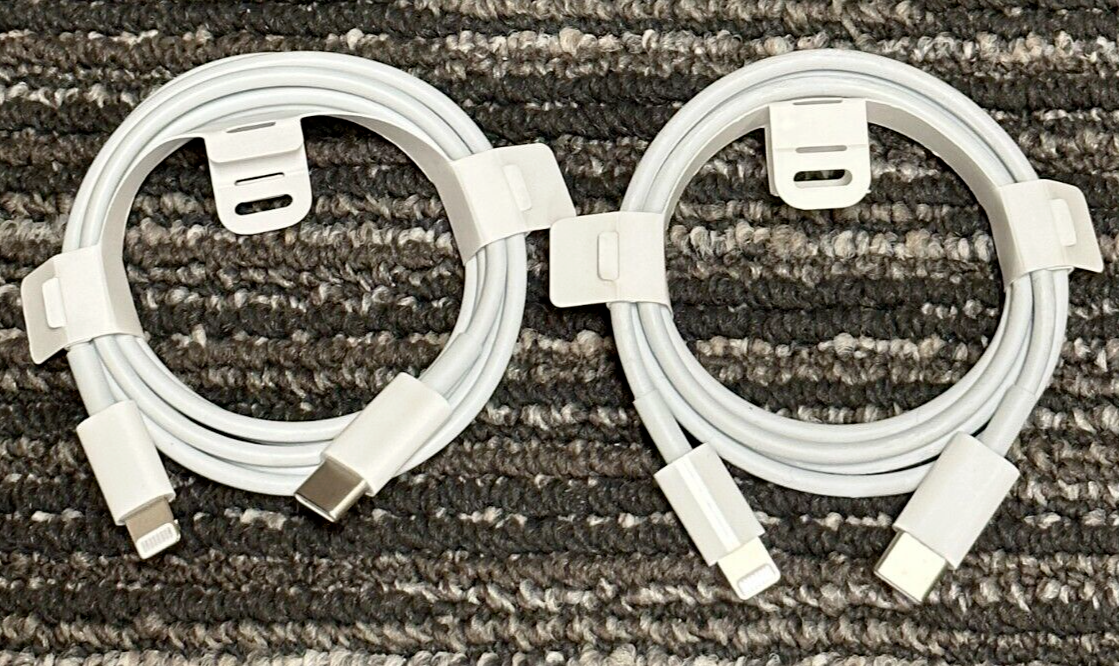 Apple Lightning Cable to USBC 2 Pack OEM Apple USBC to Lightning