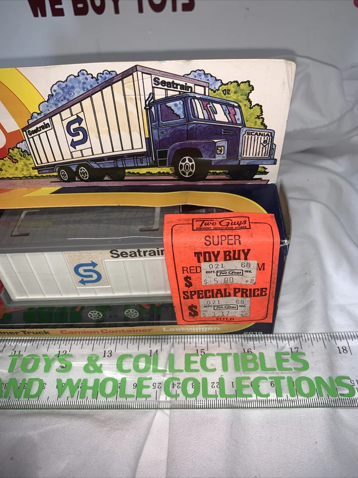 corgi super seatrain Scania container truck from 1978 - Image 3 of 4