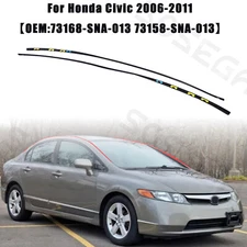 For Honda Civic 2006-2011 Replace Upper Left & Right Drip Side Molding Trims Set