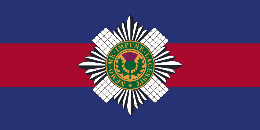 Bandera de campamento de los guardias escoceses - material de bandera de alta calidad varios tamaños