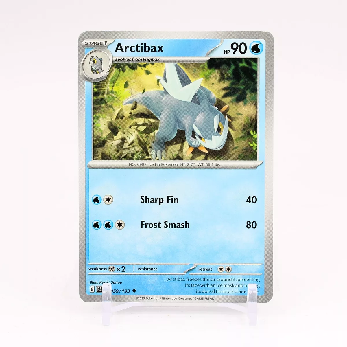 Carta Pokémon - Arctibax 59/193 - Evolução em Paldea - Copag