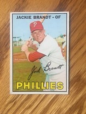 1967 TOPPS BASEBALL #142 JACKIE BRANDT PHILLIES