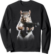 Squirrel Gun Whisperer Cool Funny Squirrel Lover Cute Unisex Crewneck Sweatshirt