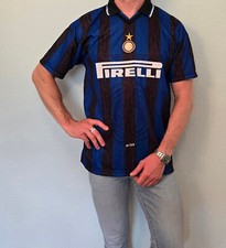 Maglia Vintage Inter Milan FC Home 1996-97 Maglia Ufficiale Inter Tg XL