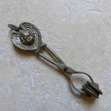 SUPERB  LARGE ANTIQUE SKIRT LIFTER ANGEL DESIGN  32 