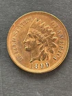 1899 1c Indian Head Small Cent - Luster - Tons of Red Uncirculated