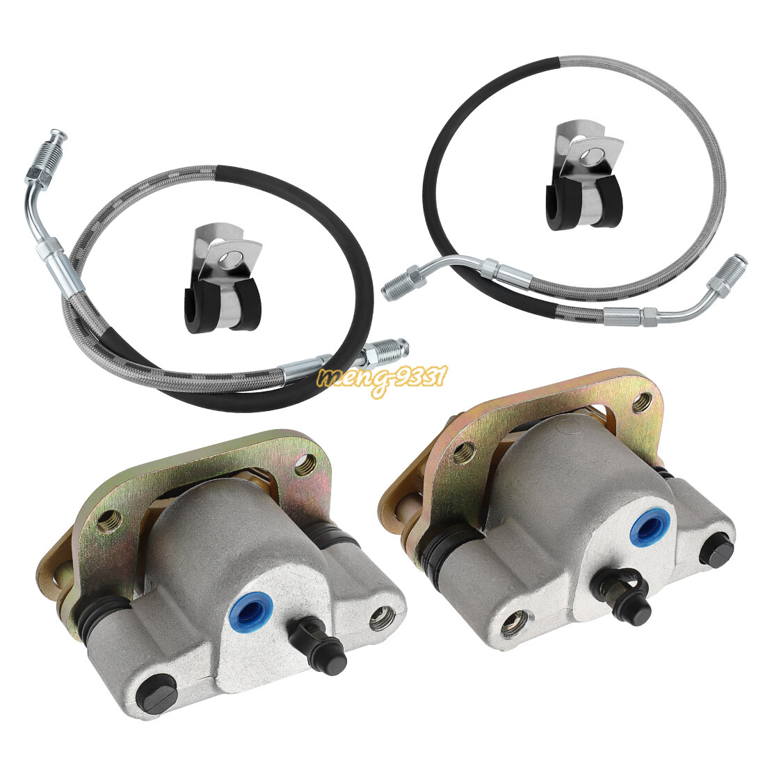 02 Polaris Trailblazer 250 OEM Front Brake Calipers With Pads - Foto 8