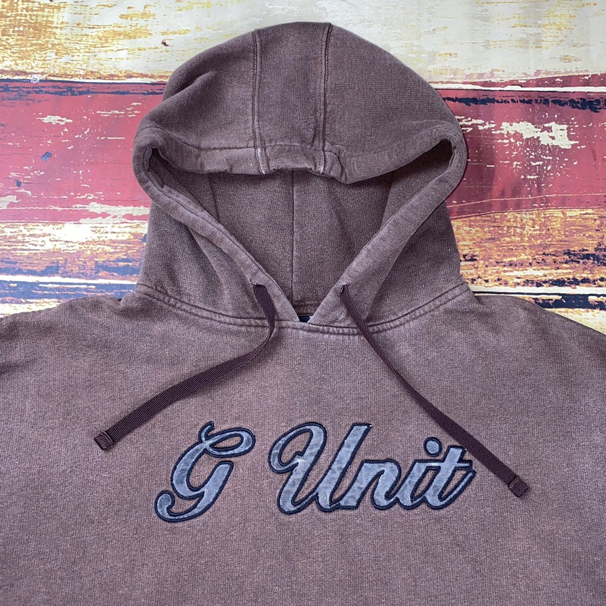 Vtg G Unit HOODIE Sweatshirt Mens 2XL Faded Brown 50 Cent OG Vtg G Unit HOODIE Sweatshirt Mens 2XL Faded Brown 50 Cent OG