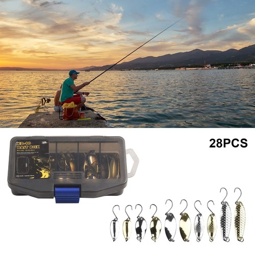 Ensemble cuillère à truite leurres de pêche élégants et efficaces avec 2810 - Photo 8/47