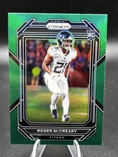 2022 Prizm #382 Roger McCreary Green Prizm RC Rookie Titans