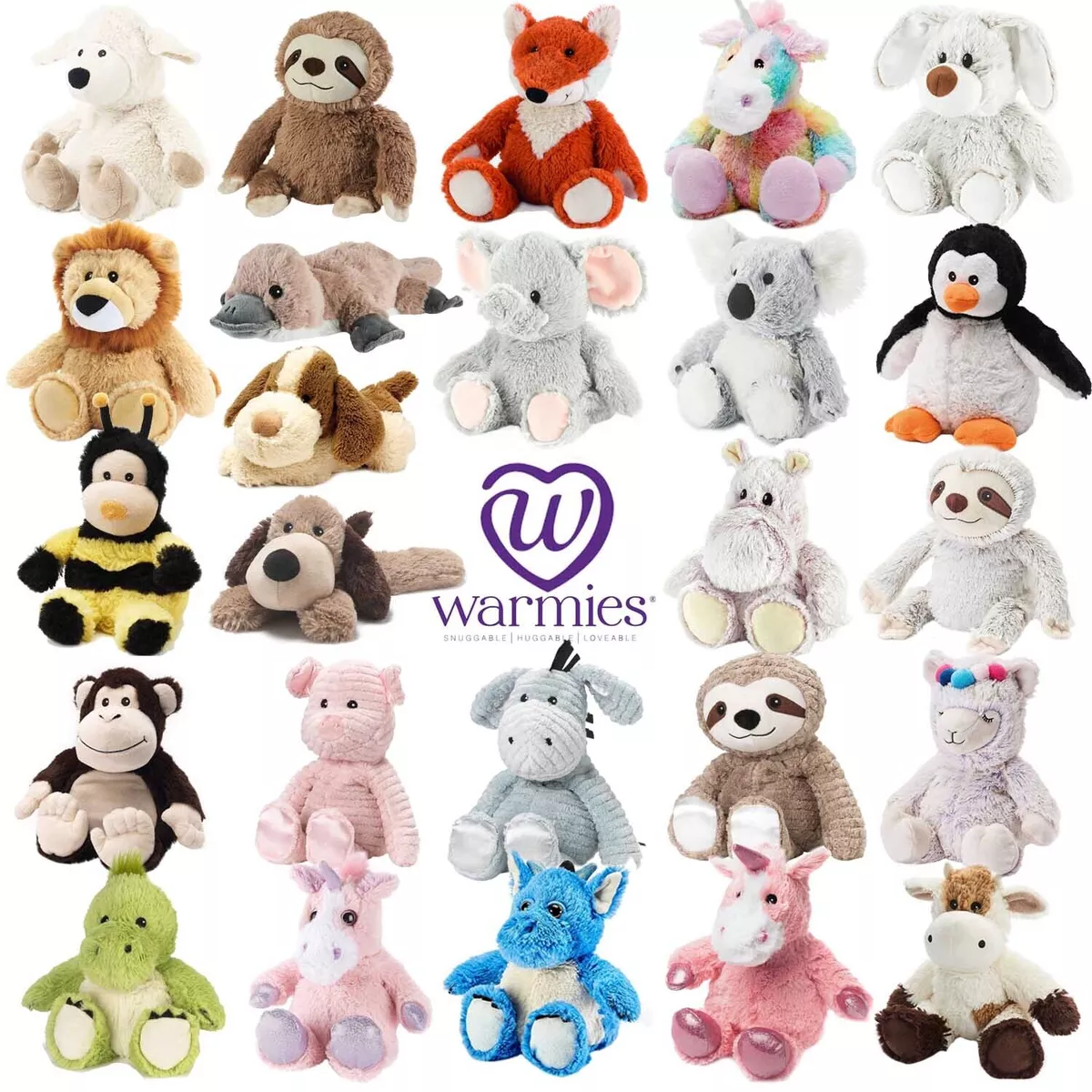 Warmies Microwaveable Cozy Animal Plush Toy Lavender Scented 36cm NEW