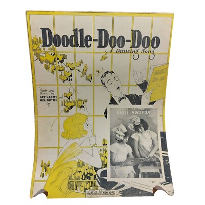 Vintage 1924 Doodle-Doo-Doo Sheet Music By Art Kassel & Mel Stitzel White Sister