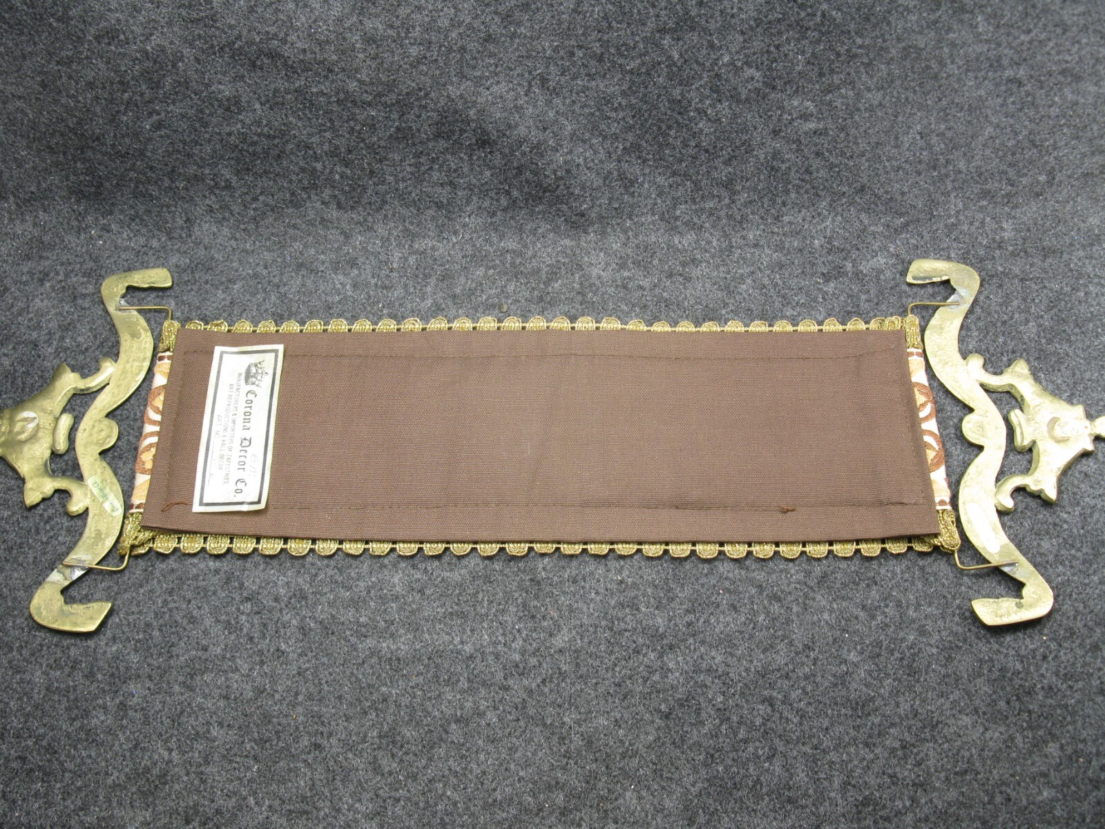 Corona Decor Co Wall Hanging Tapestry Brass Vintage BEAUTIFUL! eBay