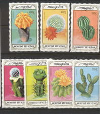 Mongolia 1989 CACTUS/Flowers/Plants/Nature/Cacti 7v set (n12177)