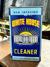 Rare Vintage White House Cleaner Spice Tin Washington DC Antique