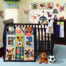 Lambs And Ivy Bow Wow Buddies Dog Sports Nursery Set