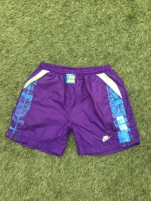 Nike Power Maximal Vintage 90er Shorts Shiny Waist 34'' selten lila gefüttert