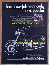 1981 Suzuki GS-550L Motorcycle Ad "Four Powerful Reasons Why it's so Popular"