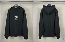 Balenciaga Lamborghini Hoodie Black Size 2XL Baggy Fit