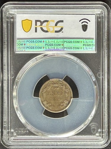 1858 Flying Eagle Cent. PCGS VF30 small letters - Picture 3 of 4