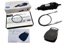 Pro-Tool  Nail Machine Nail Drill Two Way Complete Set 3 pcs - Accel 3/32 shaft