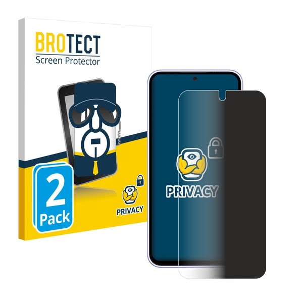 2X Blickschutzfolie FüR Samsung Galaxy A54 5G Displayschutz Privacy-image
