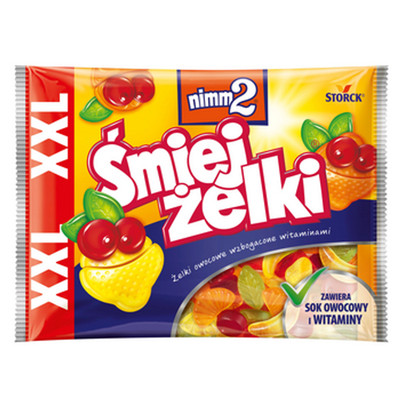 4014400913323 Nimm2 Śmiejżelki owocowe 180 g Storck sp. z o.o.