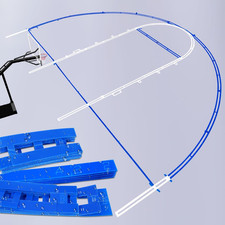 Reusable Waterproof Basketball Court Stencil Kit for Concrete, Basketball Court