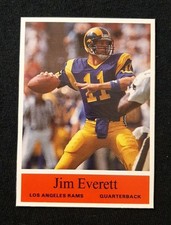 1990 SCD Jim Everett #5 Pocket Price Guide Los Angeles Rams