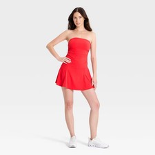 Women Bandeau Active Dress - JoyLab Red S