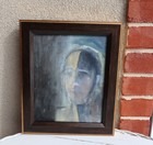 Helene Schjerfbeck Style Painting Modernist Portrait Face Untitled Abstract — photo 2
