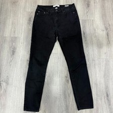 Kenneth Cole Reaction Jeans Women  s Skinny Size 8 Black Stretch Denim