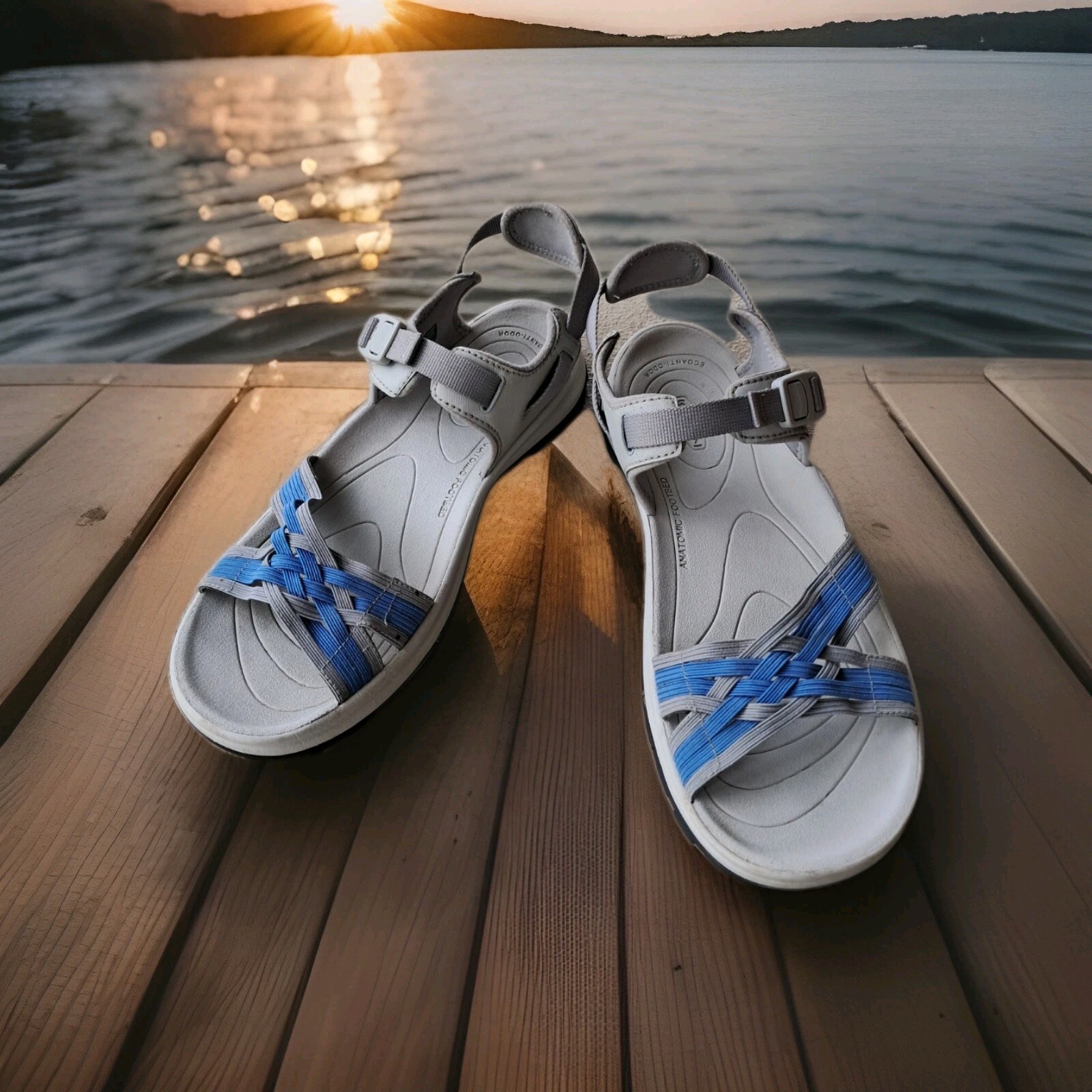 Sandali Keen donna taglia 10 5 Terradora II cinturino grigio ortensia scarpe punta aperta