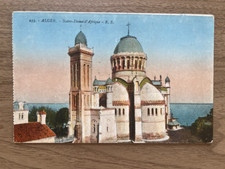Vintage Postcard ALGER  Notre-Dame-d Afrique  Algiers Basilica Church Algeria