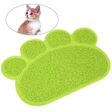  Cat Litter Mat Non-slip Pet Paw Shape Mat Pet Dog Cat Puppy Kitten Dish Bowl