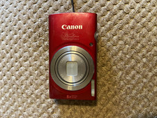 Canon PowerShot ELPH 180 IS Red Compact Camera 16MP 8x Zoom 3" USB Flash