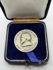 1964 WILLIAM SHAKESPEARE 400TH ANNIVERSARY 38mm SILVER MEDAL - CASED #UK64