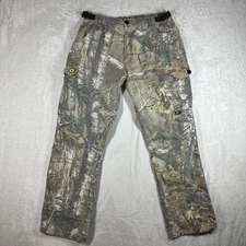 Scent Blocker Pants Mens Large 36x32 Camo Cargo Real Tree Camouflage Hunting